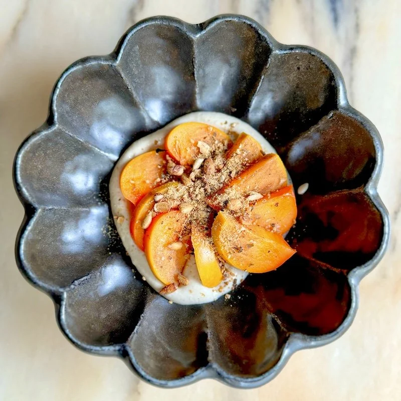 Persimmon Shira-ae with Sunflower Furikake — Bento Picnic